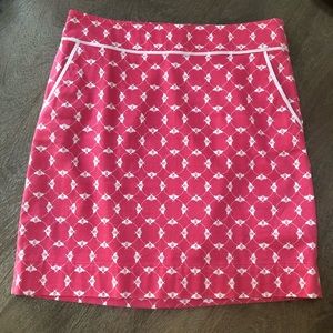 Talbots Bumble Bee Skirt Pink   8
